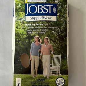 Jobst white size medium support wear 8-15 mmHg new